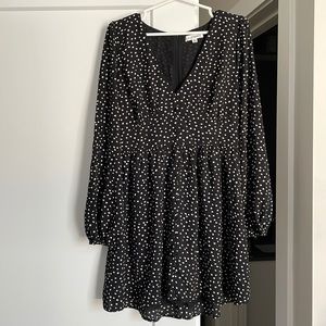 Cute Vintage Inspired Bell Sleeve Polka Dot Dress